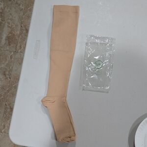 🎁3/$10🔴(L/XL)Beige Compression Sock